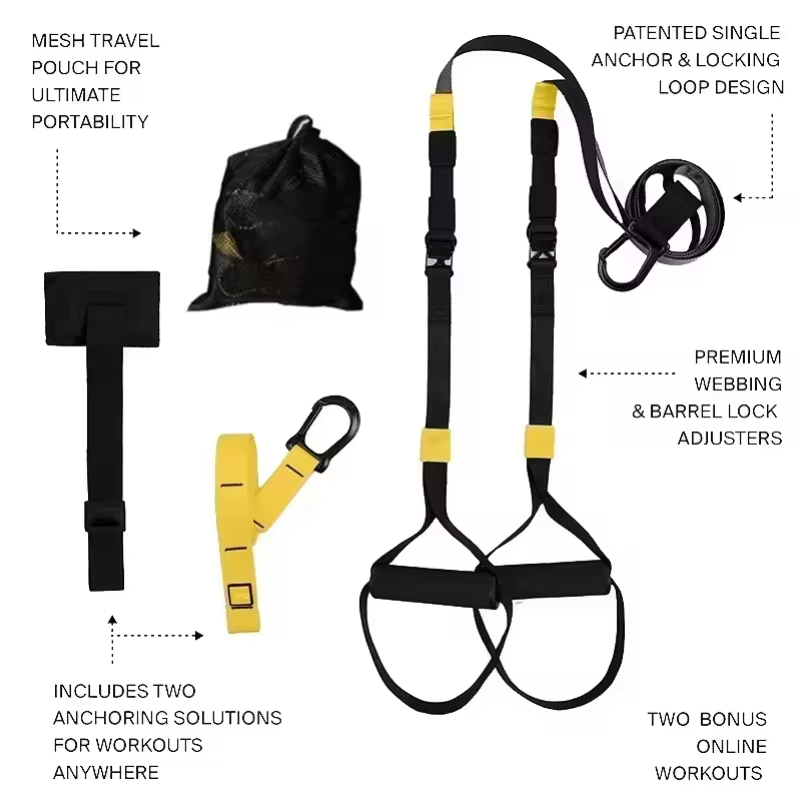 Yoga Fitness Trx - حزام تدريب معلق للياقة البدنية وزيادة