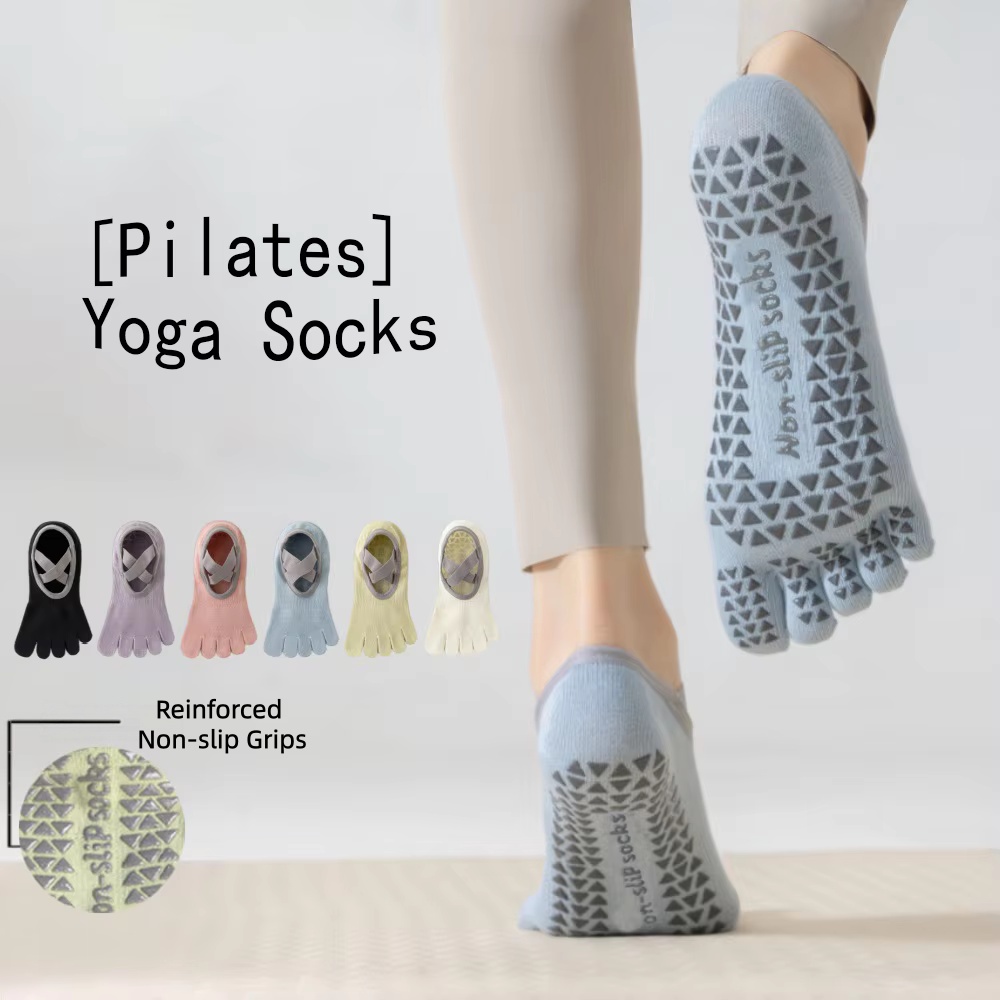 Yoga Toe Separator - 3 أزواج من جوارب اليوغا النسائية