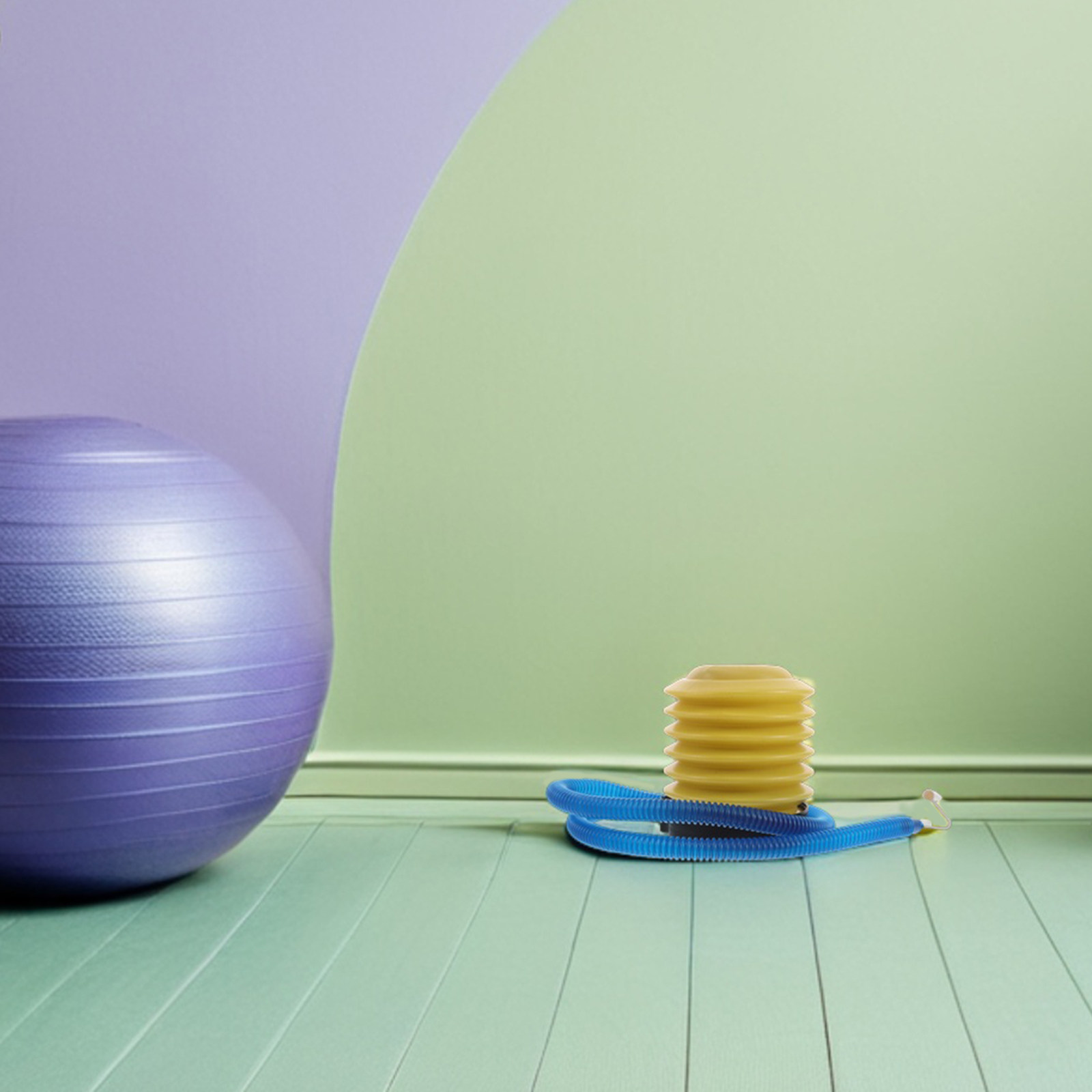 مجموعة واحدة من مضخة كرة اليوج - مراجعة Yoga Fitness Pilates وسعره