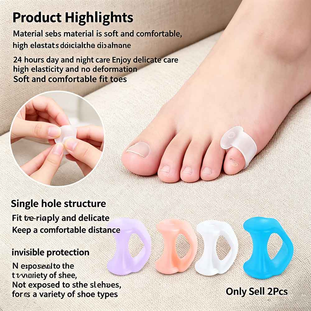 قطعتان من فواصل أصابع القدم ال - مراجعة Yoga Toe Separator وسعره