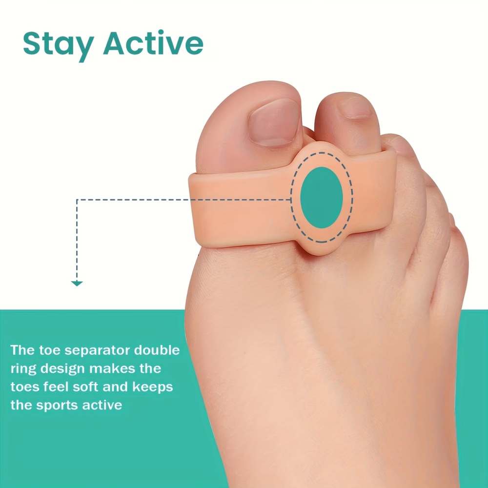 فاصلات أصابع القدم من السيليكو - مراجعة Yoga Toe Separator وسعره