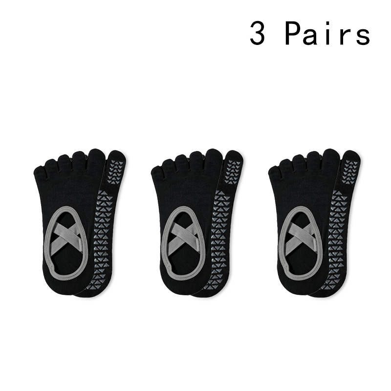 3 أزواج من جوارب اليوغا النسائ - مراجعة Yoga Toe Separator وسعره